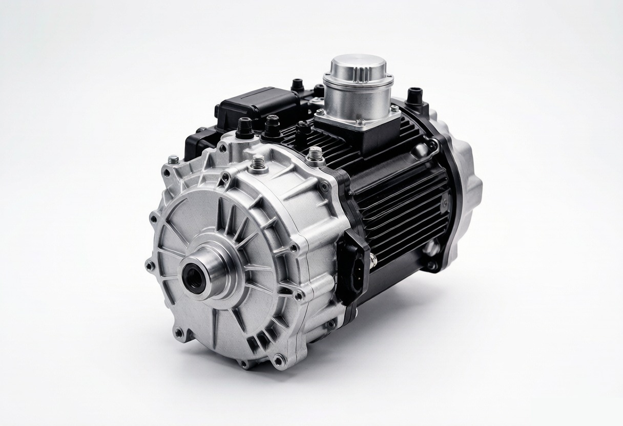 E-axle electric drive unit combining traction motor, gearbox and inverter for Chinese EV wholesale