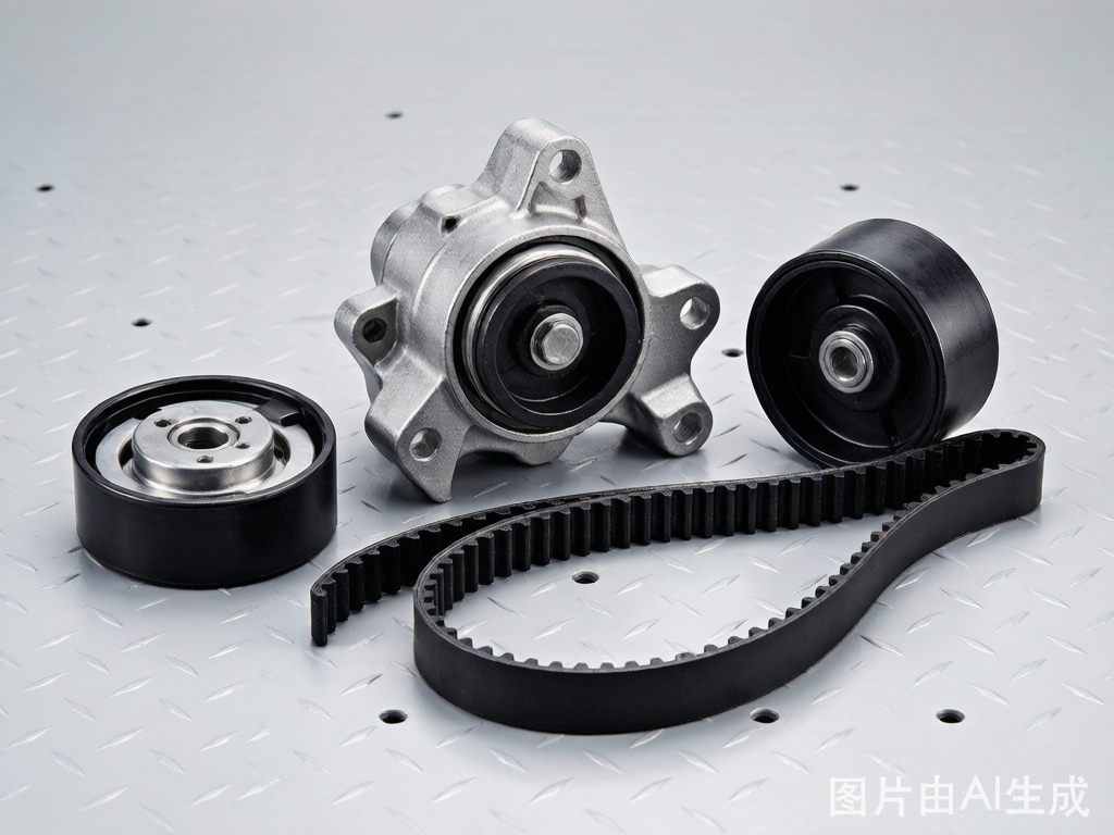 Hyundai Kia timing belt tensioner and idler pulley set — OEM-grade replacement parts, wholesale auto parts export from Kingmay Guangzhou China