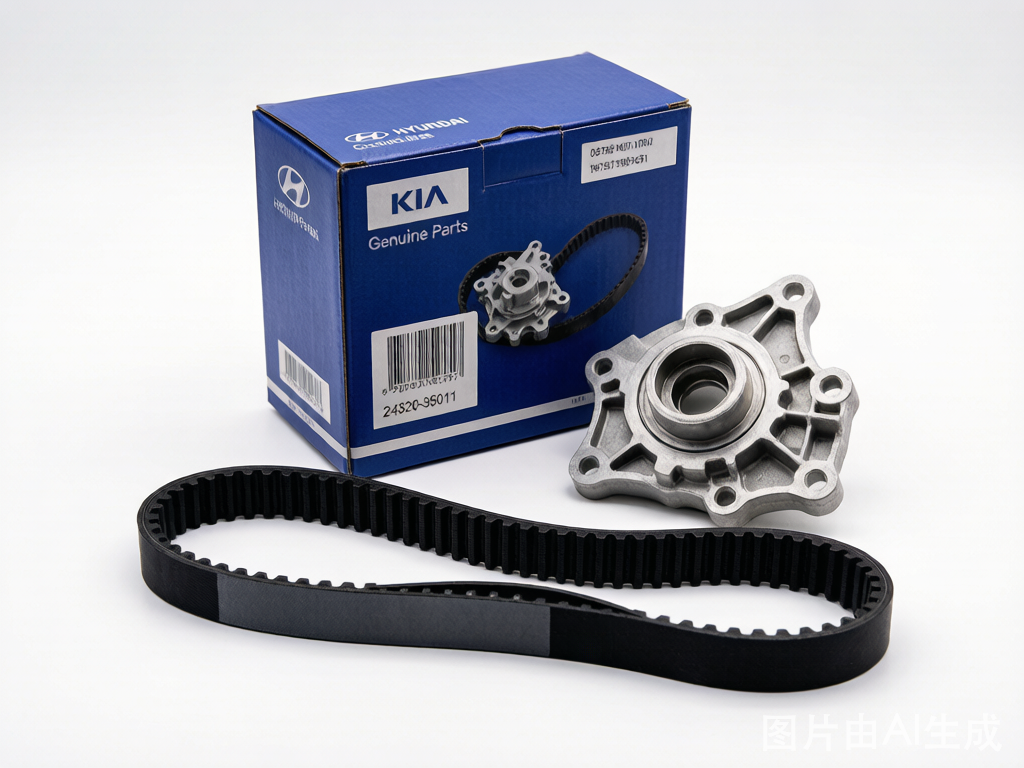 Hyundai Kia water pump and timing belt combo kit — OEM-grade replacement kit for Kappa and U2 engine, wholesale auto parts export from Kingmay China