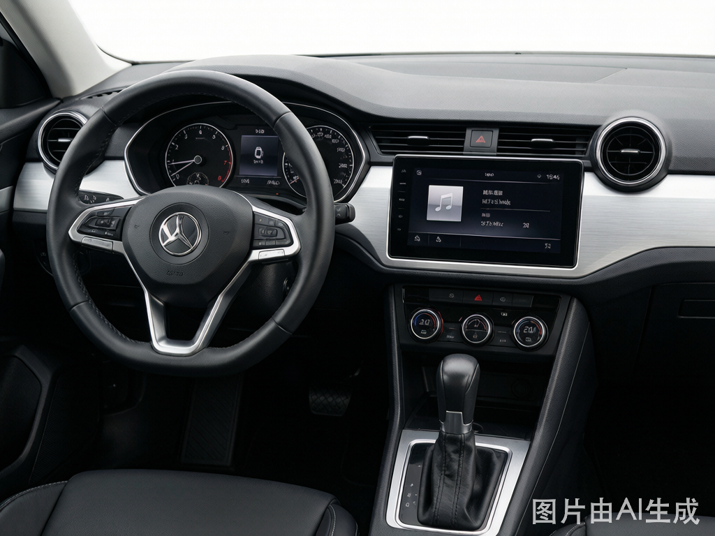 JETTA VS5 2026 interior dashboard with digital instrument cluster and 8-inch touchscreen infotainment system — VW MQB platform cabin for export markets