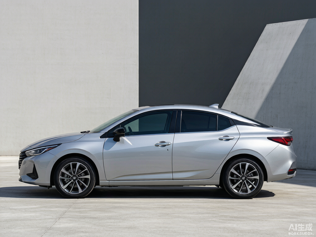 Nissan Sylphy side profile view for export from Nansha Port Guangzhou China